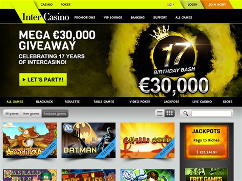 InterCasino Review (Numerous Awards Under Their Belt And A .